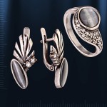 Bijouterie earrings and ring