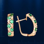 Ruské zlaté šperky smaragd