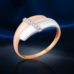 Ruský zlatý prsten, bicolor