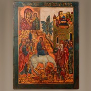 Ikone des Einzugs des Herrn in Jerusalem