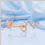 Arracades d'or 585 zirconi