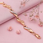 ARMBAND AUS ROTGOLD/Weissgold 585 °