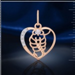 Signe du zodiaque Scorpion bicolore