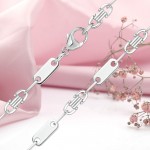 silver chain; -bracelet "Modern Anchor"