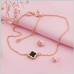 Pulseira de ouro Russian Gold 585 Onyx ⌀ 6 mm