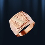 Ανδρικό δαχτυλίδι από ρωσικό χρυσό