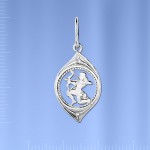 Silver zodiac sign "Protector"