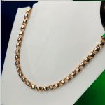 Half Chain Turtle White Gold Red Gold 585