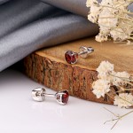 Pendientes de plata 925 con granate SOKOLOV