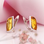 Almanya'da Amber ile 925º Gümüş Küpe Satın Alın