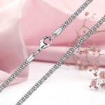 Silver tube chain; -bracelet