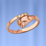 Tacón anillo de oro