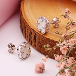 Купить серьги-пусеты серебро 925 перламутр 8 мм.