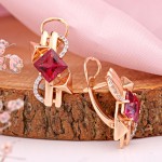 Earrings 585 Topaz Swarovski®