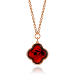 Pozlátený strieborný náhrdelník s jantárom