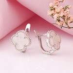 Купить серьги серебро 925 перламутр.
