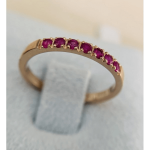 Gold ring with rubies