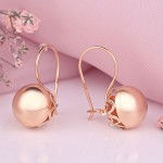 Gold earrings “Filigree balls”