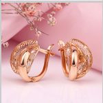 Серьги из красного золота 585 женщин