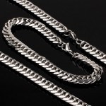 Стальная цепочка и браслет