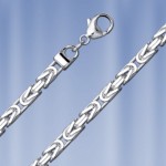 Silver king chain; -bracelet