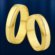 обручальное кольцо. Желтое золото