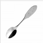 Tigela de prata infantil "Até o dente"