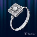 Prsten ze stříbra 925 s perlami