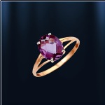 Ring Gold AMETIST