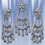 Silver set 925 with zirconia
