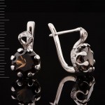Earrings with quartz. Silver 925°