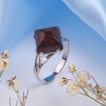 Silverring "Red Amber"