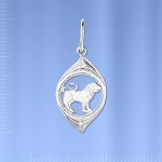 Silver zodiac sign "Leo"