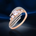 Ring with zircon Russian silver