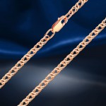 Позолоченная серебряная цепочка