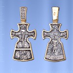 Ruski križ srebrni privjesak