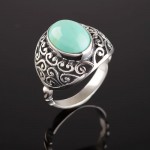 Ring med turkost silver