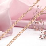 Goldkette. Dreifacher Diamant