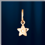 Estrella colgante de oro