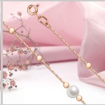 Bracelet "Perles" en or rouge