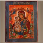 Icona di pittura a mano