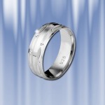 Strieborný svadobný prsteň