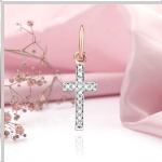 Gouden kruis met diamanten