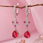 Купить серебряные серьги с цирконием.