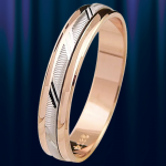 Ruski zlatni vjenčani prsten, zlatni vjenčani prsten