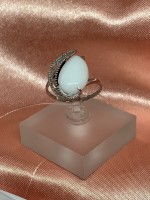 Silver ring "Moonstone"