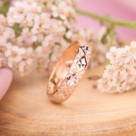 Ruský zlatý prsteň, bicolor