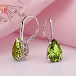 Купить серебряные серьги с султанитом 925 пробы.