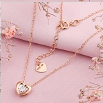 Rotgold Collier 585 Diamanten