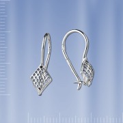 Ohrringe für Mädchen. Russisches Silber
